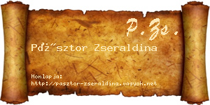 Pásztor Zseraldina névjegykártya