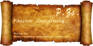 Pásztor Zseraldina névjegykártya