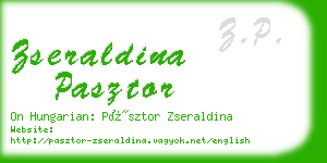 zseraldina pasztor business card
